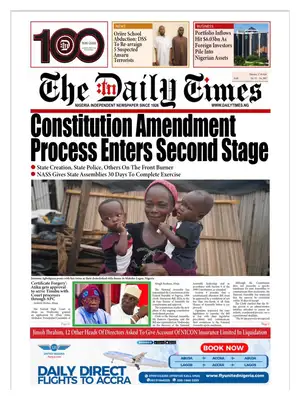 "The Daily Times (Nigeria)" Front Page