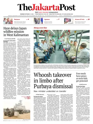 "The Jakarta Post" Front Page
