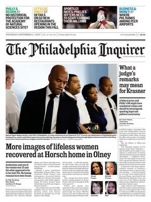 "The Philadelphia Inquirer" Front Page