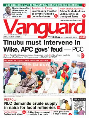 "Vanguard" Front Page