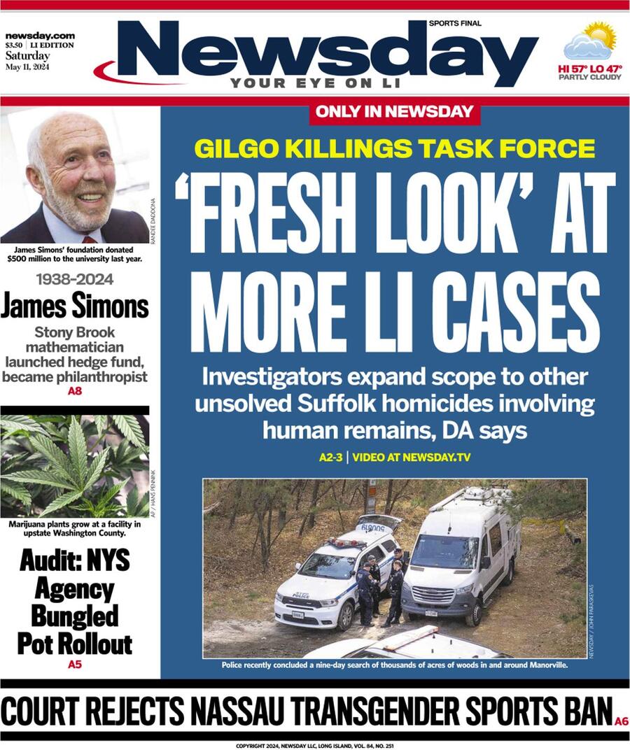 Newsday - Cover - 05/11/2024