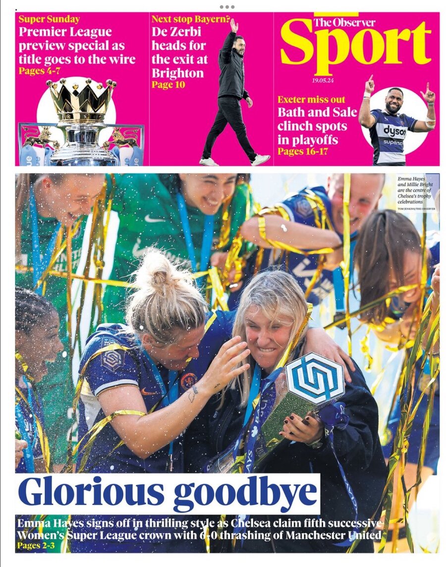 The Observer Sport - Cover - 05/19/2024