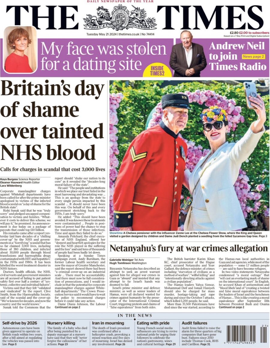 The Times - Front Page - 05/21/2024
