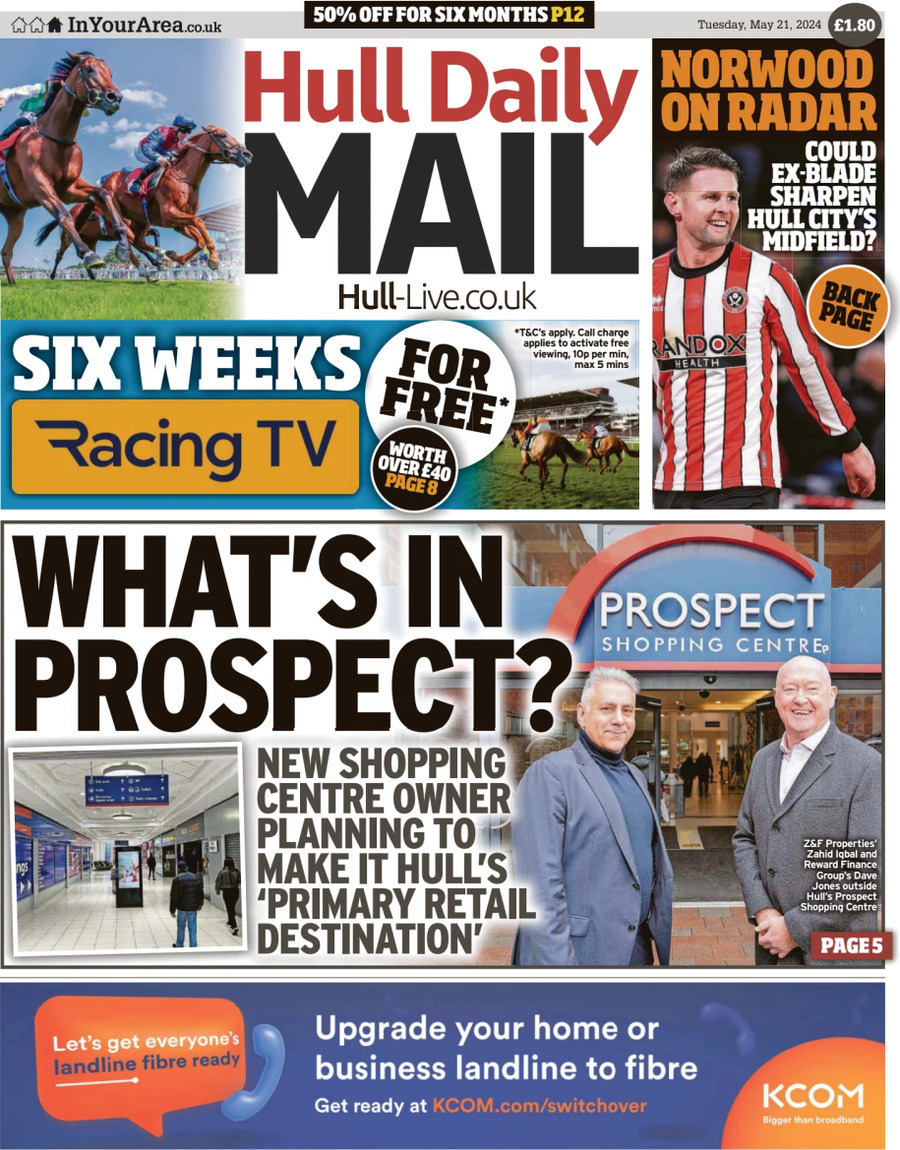 Hull Daily Mail - Front Page - 05/21/2024