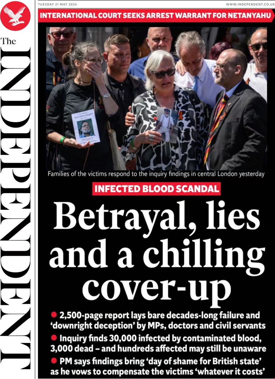 The Independent - Front Page - 05/21/2024