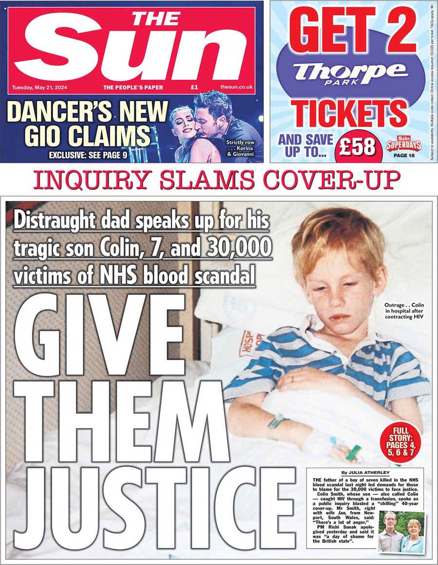 The Sun - Front Page - 05/21/2024